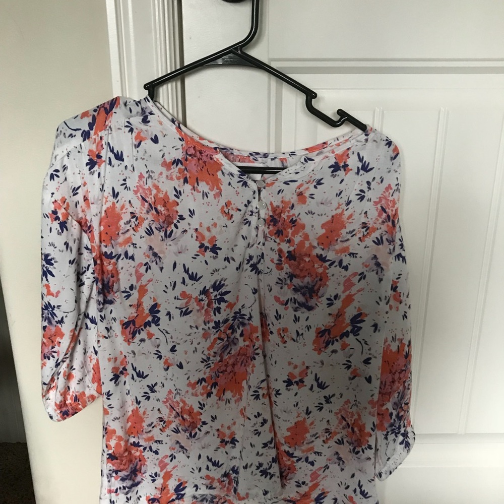 Floral girls XL top